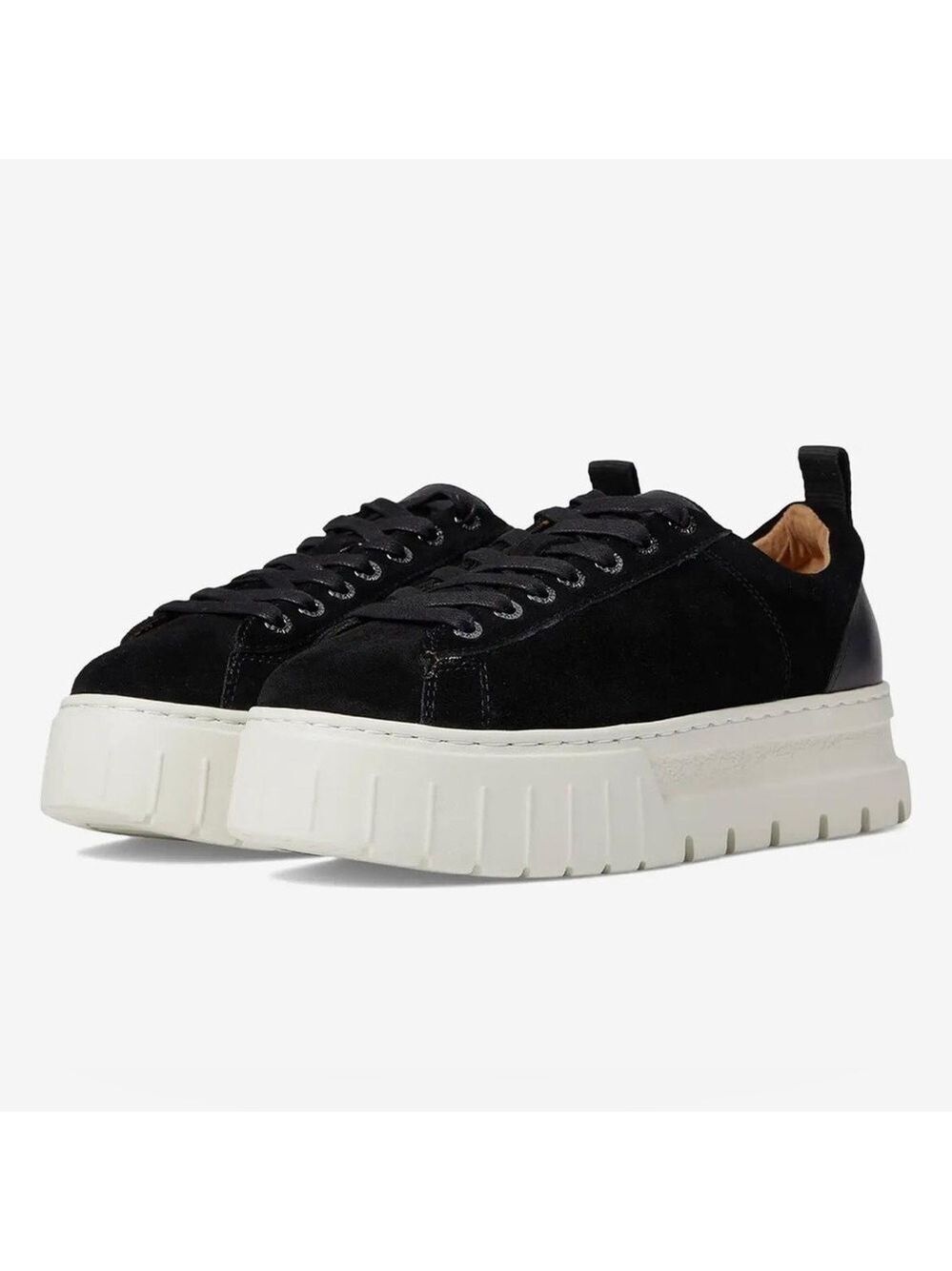 J/Slides Roger Lace Up Low Top Suede Leather Platform Sneakers - NWT